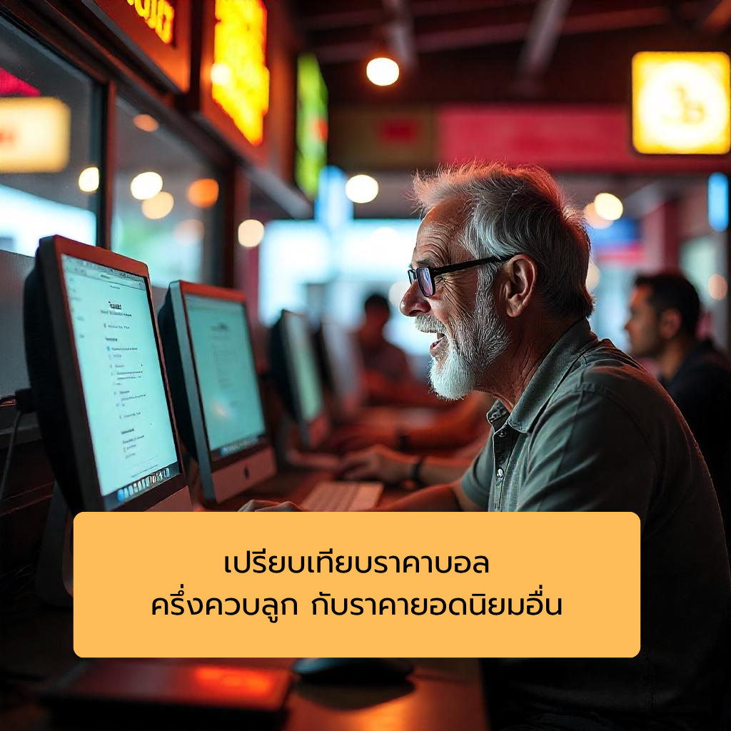 เปรียบเทียบราคาบอล ครึ่งควบลูก กับราคายอดนิยมอื่น