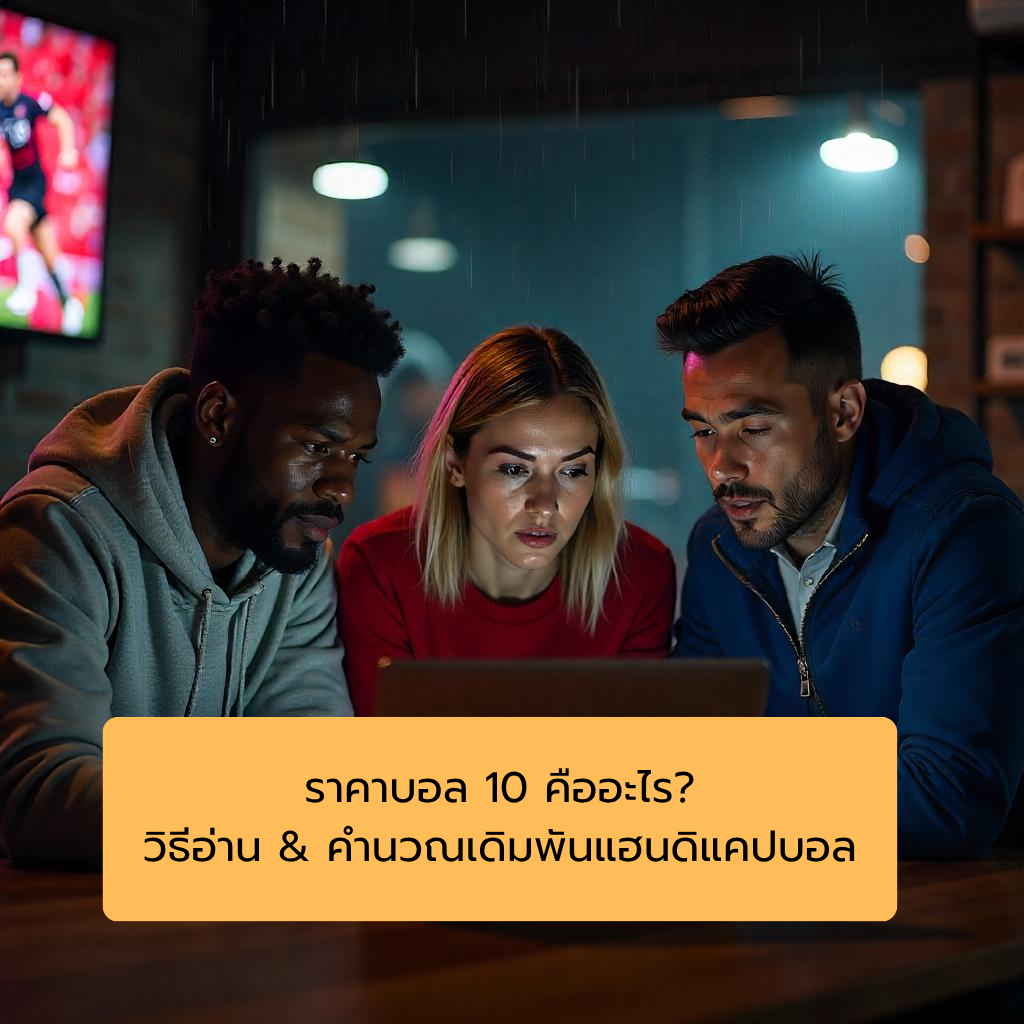 ราคาบอล 10 คืออะไร? วิธีอ่าน & คำนวณเดิมพันแฮนดิแคปบอล