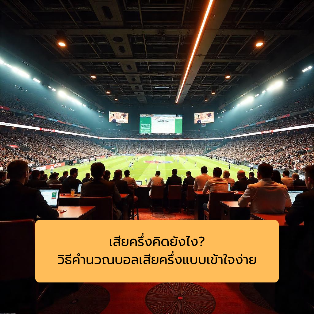 เสียครึ่งคิดยังไง? วิธีคำนวณบอลเสียครึ่งแบบเข้าใจง่าย
