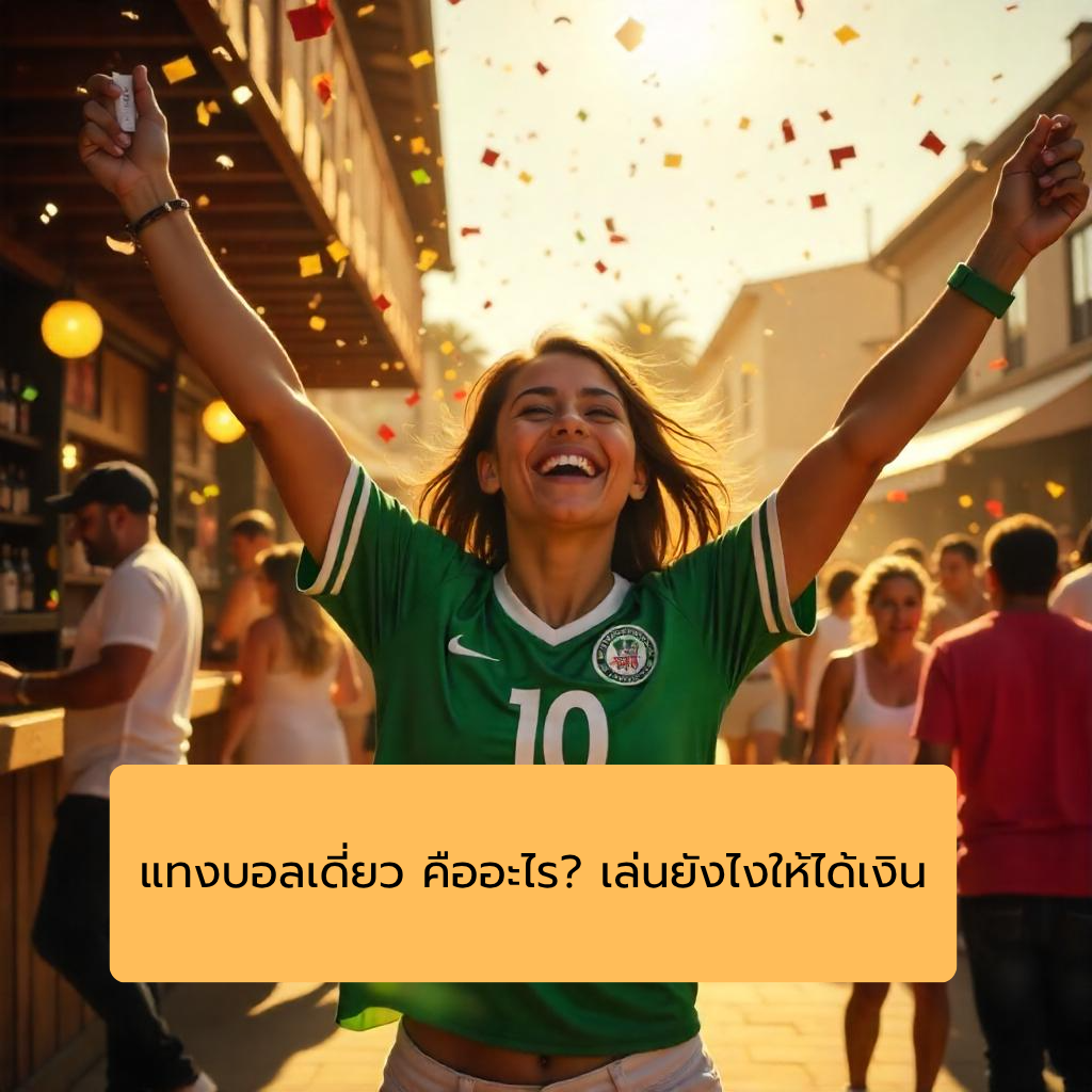 แทงบอลเดี่ยว คืออะไร? เล่นยังไงให้ได้เงิน